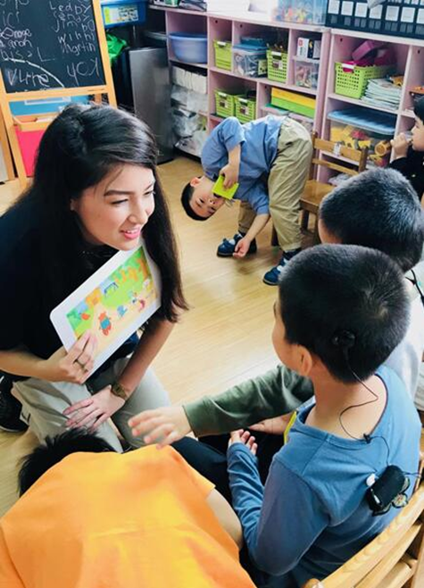 听障儿童新学期的英语之旅 英孚中外教接力助学