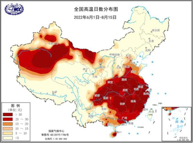 当前我国高温热浪事件达61年来最强